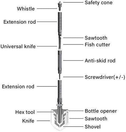 Blissful-Tools™ Multi-Purpose Shovel - Blissful-Tools